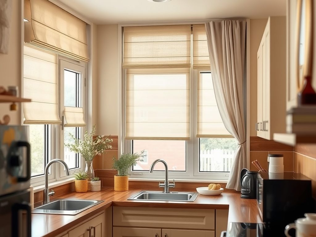 Osłony okienne do małej kuchni: jak wybrać funkcjonalne i estetyczne rozwiązania oszczędzające miejsce