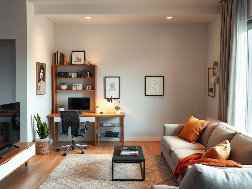 Jak urządzić home office w salonie, by wygodnie pracować i zachować strefę relaksu