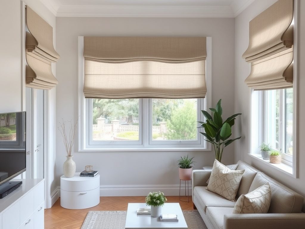 Rolety rzymskie w małym salonie: jak wybrać i zamontować, by optycznie powiększyć przestrzeń i uniknąć błędów