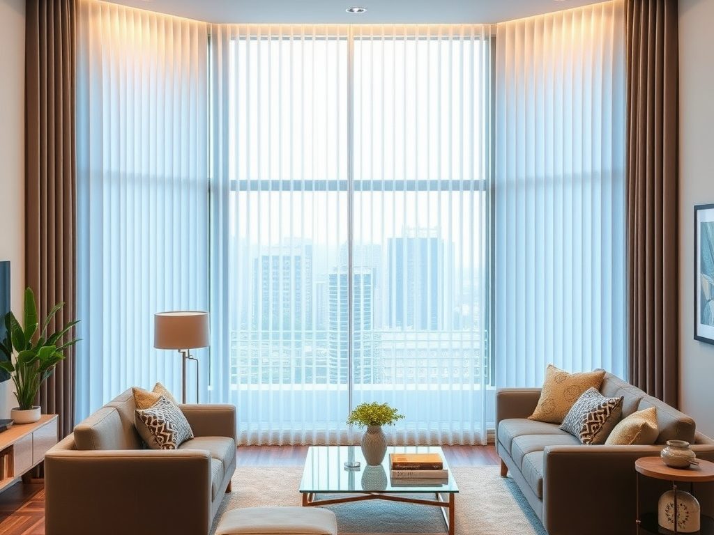 Żaluzje pionowe do salonu: kiedy warto wybrać verticale i jak dopasować je do wnętrza